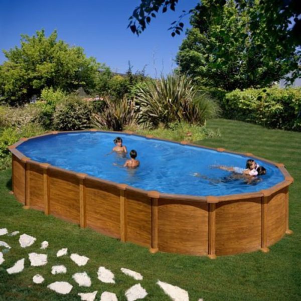 Piscine fuori terra Ovale Amazonia H 132 cm.-0