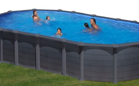 Piscine fuori terra Ovale Capri H 132 cm.-0