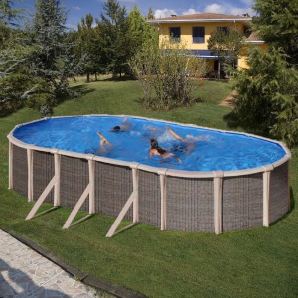 Piscine fuori terra Ovale Fusion Pool H 135 cm.-0